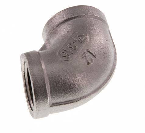 1/2'' NPT Stainless steel 90 deg Elbow Fitting 16 Bar