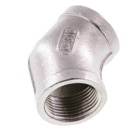 Rp 3/4'' Stainless steel 45 deg Elbow Fitting 16 Bar