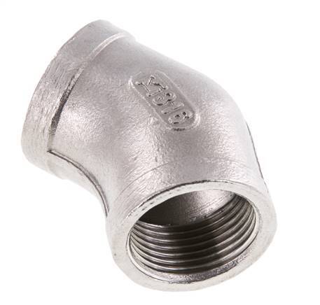 Rp 3/4'' Stainless steel 45 deg Elbow Fitting 16 Bar
