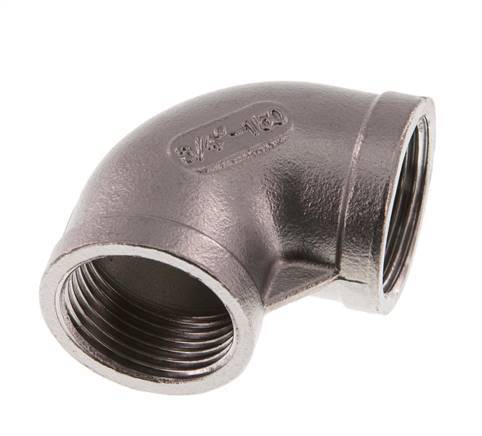 Rp 3/4'' Stainless steel 90 deg Elbow Fitting 10 Bar