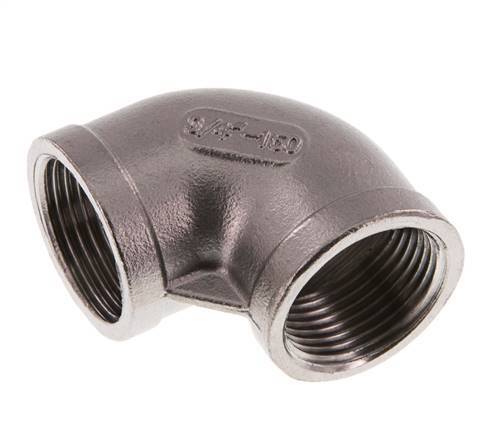 Rp 3/4'' Stainless steel 90 deg Elbow Fitting 10 Bar