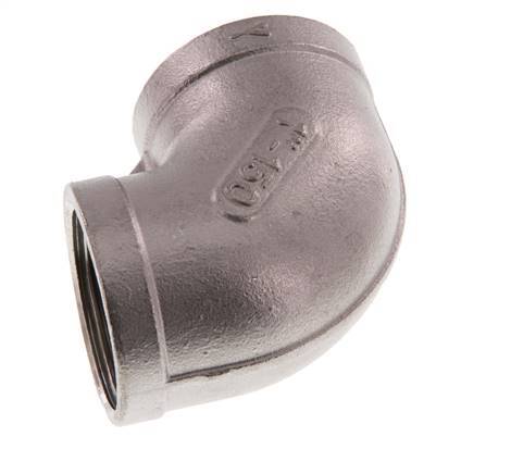 Rp 1'' Stainless steel 90 deg Elbow Fitting 10 Bar