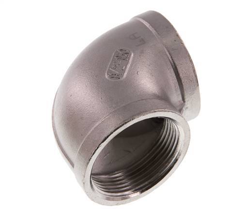 Rp 1 1/2'' Stainless steel 90 deg Elbow Fitting 16 Bar