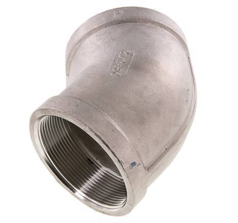 Rp 2 1/2'' Stainless steel 45 deg Elbow Fitting 16 Bar