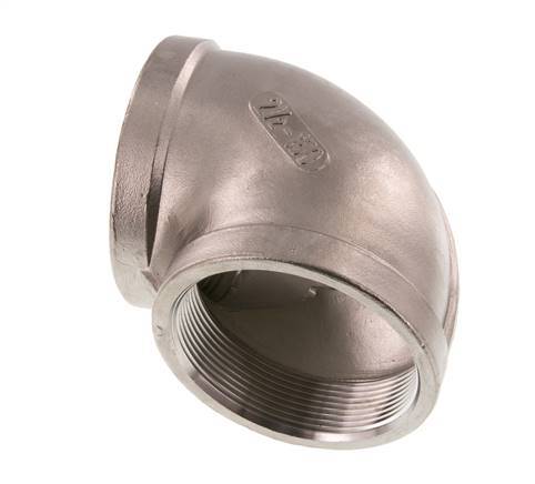 Rp 2 1/2'' Stainless steel 90 deg Elbow Fitting 16 Bar