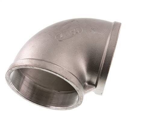Rp 4'' Stainless steel 90 deg Elbow Fitting 16 Bar