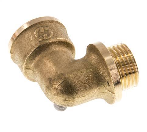 G 1/2'' F/M Brass 90 deg Elbow Fitting 16 Bar