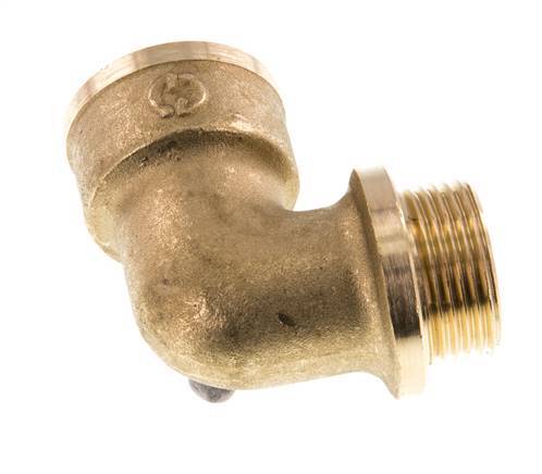 G 3/4'' F/M Brass 90 deg Elbow Fitting 16 Bar