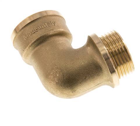 G 1'' F/M Brass 90 deg Elbow Fitting 16 Bar