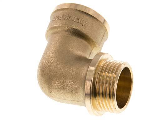 G 1'' F/M Brass 90 deg Elbow Fitting 16 Bar