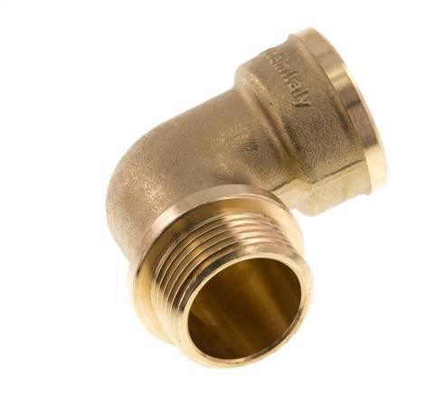 G 1'' F/M Brass 90 deg Elbow Fitting 16 Bar