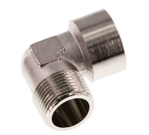 G 3/4'' x R 3/4'' F/M Nickel plated Brass 90 deg Elbow Fitting 16 Bar