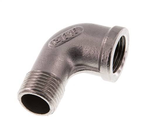 Rp 1/2'' x R 1/2'' F/M Stainless steel 90 deg Elbow Fitting 16 Bar