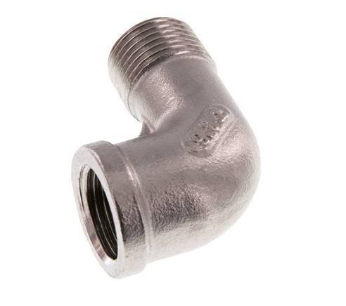 Rp 1/2'' x R 1/2'' F/M Stainless steel 90 deg Elbow Fitting 16 Bar