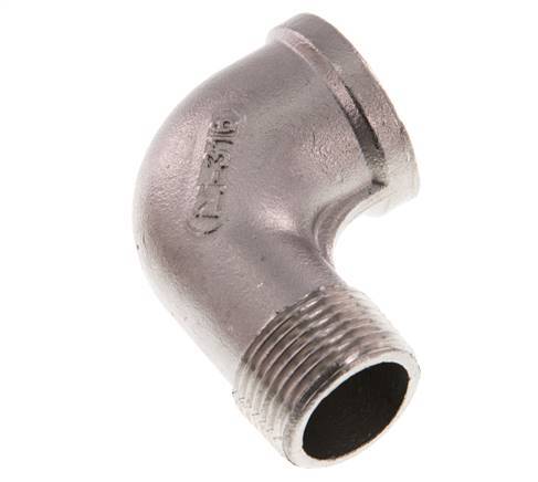 Rp 3/4'' x R 3/4'' F/M Stainless steel 90 deg Elbow Fitting 16 Bar
