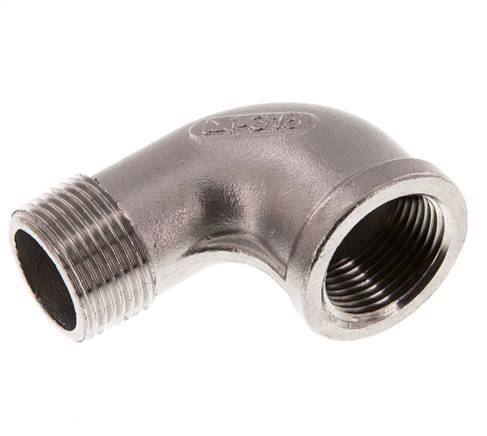 Rp 3/4'' x R 3/4'' F/M Stainless steel 90 deg Elbow Fitting 16 Bar