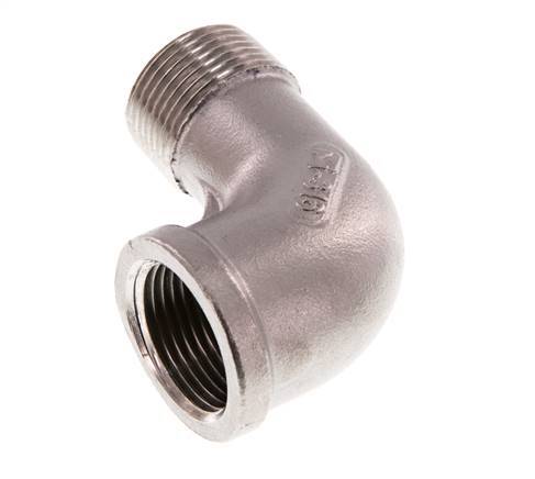 Rp 3/4'' x R 3/4'' F/M Stainless steel 90 deg Elbow Fitting 16 Bar