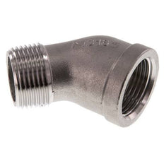 Rp 1'' x R 1'' F/M Stainless steel 45 deg Elbow Fitting 16 Bar