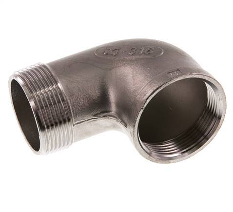 Rp 1 1/2'' x R 1 1/2'' F/M Stainless steel 90 deg Elbow Fitting 10 Bar