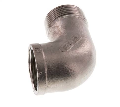 Rp 1 1/4'' x R 1 1/4'' F/M Stainless steel 90 deg Elbow Fitting 10 Bar
