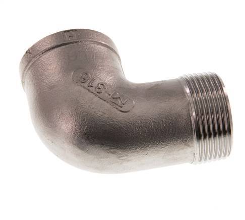 Rp 1 1/4'' x R 1 1/4'' F/M Stainless steel 90 deg Elbow Fitting 10 Bar