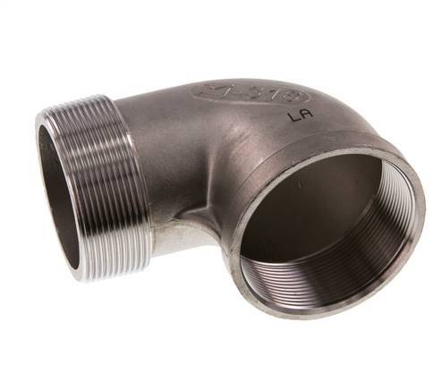 Rp 2 1/2'' x R 2 1/2'' F/M Stainless steel 90 deg Elbow Fitting 16 Bar