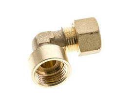 G 1/2'' x 12mm Brass 90 deg Elbow Compression Fitting 75 Bar DIN EN 1254-2