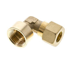 G 1/2'' x 12mm Brass 90 deg Elbow Compression Fitting 75 Bar DIN EN 1254-2