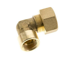 G 1/2'' x 18mm Brass 90 deg Elbow Compression Fitting 67 Bar DIN EN 1254-2