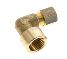 G 3/8'' x 8mm Brass 90 deg Elbow Compression Fitting 135 Bar DIN EN 1254-2