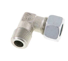 R 1/2'' Male x 15L Zinc plated Steel 90 deg Elbow Fitting 315 Bar DIN 2353