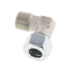 R 1/2'' Male x 15L Zinc plated Steel 90 deg Elbow Fitting 315 Bar DIN 2353