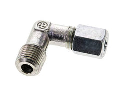 1/4'' NPT Male x 6L Zinc plated Steel 90 deg Elbow Cutting ring 315 Bar DIN 2353