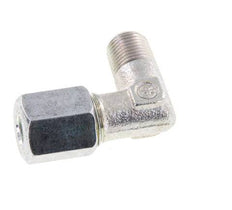 R 1/8'' Male x 6L Zinc plated Steel 90 deg Elbow Fitting 315 Bar DIN 2353