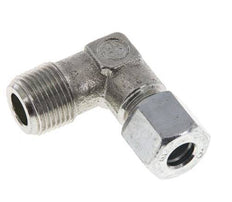 R 3/8'' Male x 8L Zinc plated Steel 90 deg Elbow Fitting 315 Bar DIN 2353
