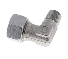R 3/8'' Male x 15L Zinc plated Steel 90 deg Elbow Fitting 315 Bar DIN 2353