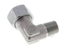 R 3/8'' Male x 15L Zinc plated Steel 90 deg Elbow Fitting 315 Bar DIN 2353