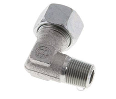 R 3/8'' Male x 15L Zinc plated Steel 90 deg Elbow Fitting 315 Bar DIN 2353