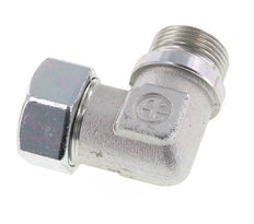 G 1'' Male x 28L Zinc plated Steel 90 deg Elbow Fitting 160 Bar DIN 2353