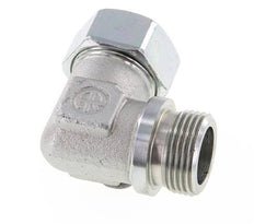 G 1'' Male x 28L Zinc plated Steel 90 deg Elbow Fitting 160 Bar DIN 2353