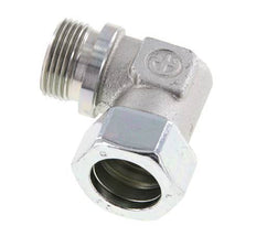 G 1'' Male x 28L Zinc plated Steel 90 deg Elbow Fitting 160 Bar DIN 2353