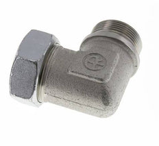 G 1 1/2'' Male x 42L Zinc plated Steel 90 deg Elbow Fitting 160 Bar DIN 2353