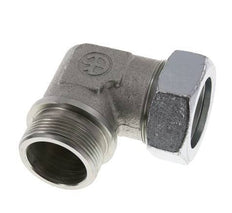 G 1 1/2'' Male x 42L Zinc plated Steel 90 deg Elbow Fitting 160 Bar DIN 2353