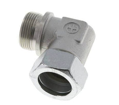 G 1 1/4'' Male x 35L Zinc plated Steel 90 deg Elbow Fitting 160 Bar DIN 2353