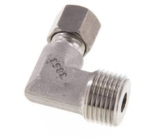R 1/2'' Male x 8L Stainless steel 90 deg Elbow Fitting 315 Bar DIN 2353