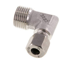 R 1/2'' Male x 8L Stainless steel 90 deg Elbow Fitting 315 Bar DIN 2353