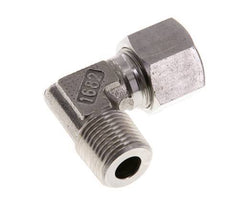 R 1/2'' Male x 14S Stainless steel 90 deg Elbow Fitting 630 Bar DIN 2353
