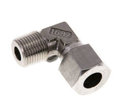 R 1/2'' Male x 14S Stainless steel 90 deg Elbow Fitting 630 Bar DIN 2353