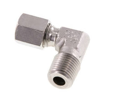 R 1/4'' Male x 6L Stainless steel 90 deg Elbow Fitting 315 Bar DIN 2353
