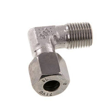 R 1/4'' Male x 8L Stainless steel 90 deg Elbow Fitting 315 Bar DIN 2353